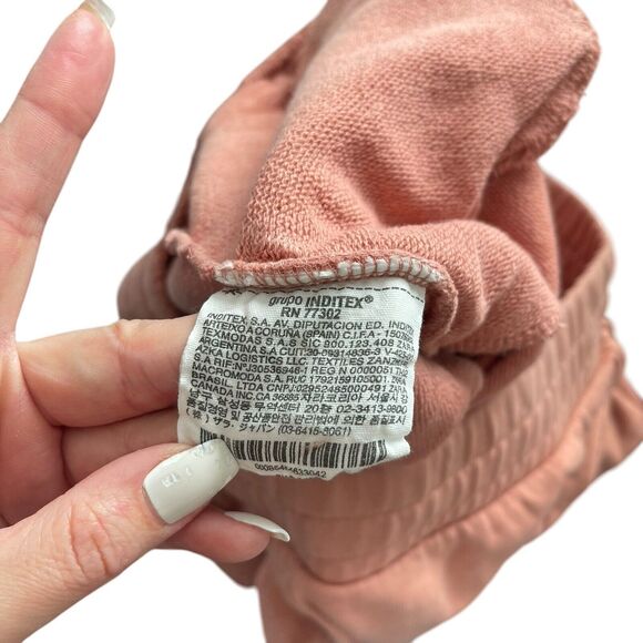 Everlast x ZARA Large Sweatpants Pink Solid Jogger Pants Casual Lounge - Picture 3 of 10